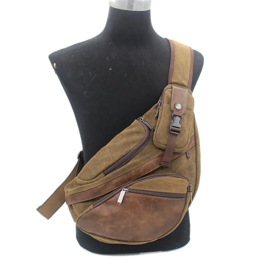 Streetwear Brand Backpack - Hohe Qualität Männer Leinwand Sling Brust