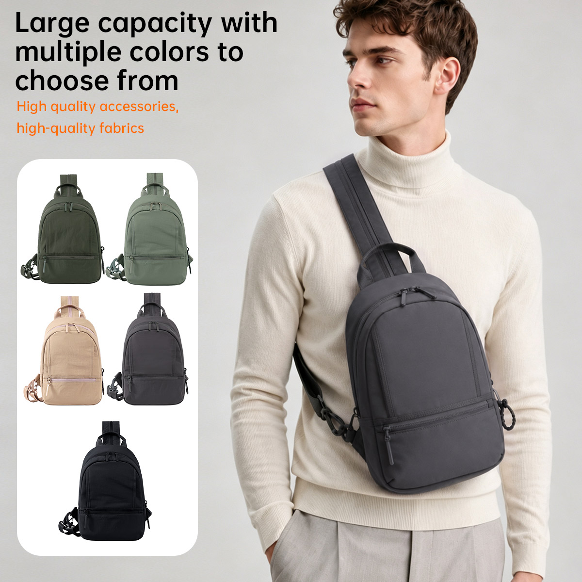 Neue Brusttasche für Herren, L – Streetwear Brand Backpack Bewertung und Preis